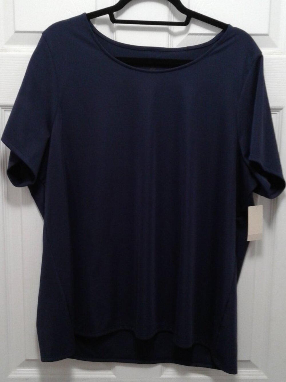 Coldwater Creek Blue Matte Jersey Top  Size 2X